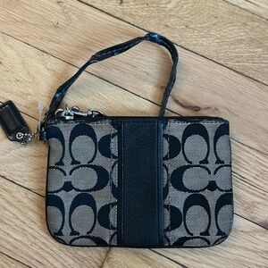 Black and Grey Coach wristlet